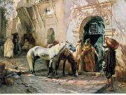 unknow artist, Arab or Arabic people and life. Orientalism oil paintings 155